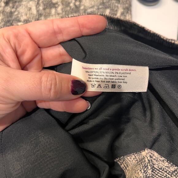 MM La Fleur Gray Patterned Sleeveless Shift Dress Sz 0 - Picture 7 of 11